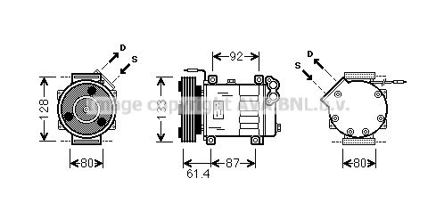 AVA QUALITY COOLING Компрессор, кондиционер RTK424